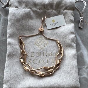 Kendra Scott Rose Gold Multi-Strand Beaded Slider Bracelet